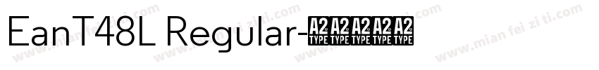 EanT48L Regular字体转换